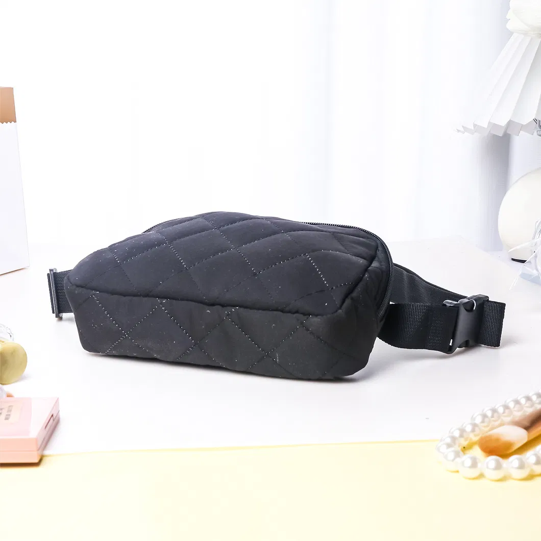 Bolso de cadera acolchado ligero de moda al por mayor, riñonera cruzada para mujer