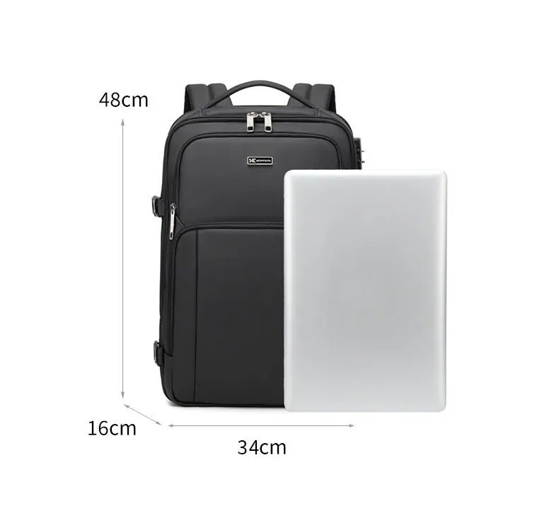 Mochila para computadora portátil impermeable de negocios, viaje, ocio y transporte (CY0496)