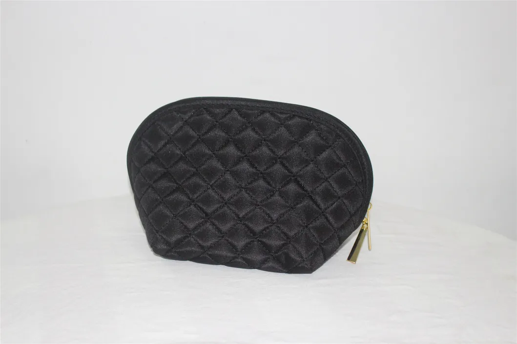 Proveedor de bolsas de maquillaje, bolsa cosmética vintage acolchada, fábrica de venta al por mayor