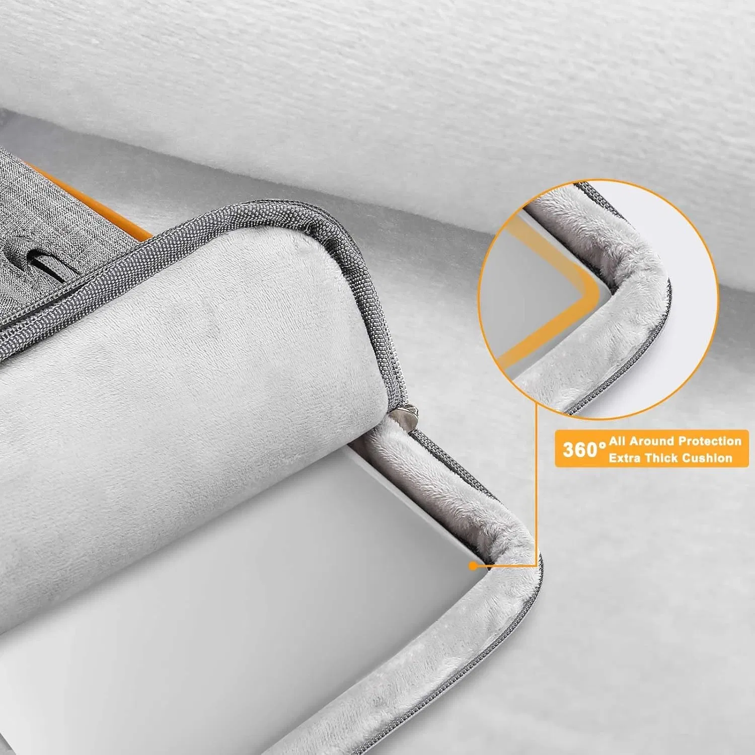Maletín portátil de un solo hombro, unisex, compatible con cruce, bolsa para iPad con protección suave, bolsa para laptop