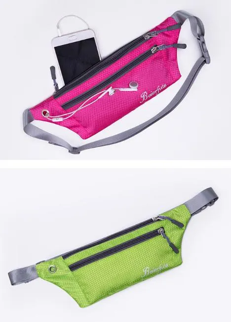 Pequeño bolso de cintura con cierre de cremallera, precio económico, impermeable, para deportes, para mujeres y hombres