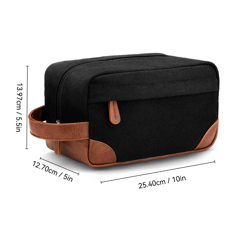 Bolsa de aseo de lona para hombres