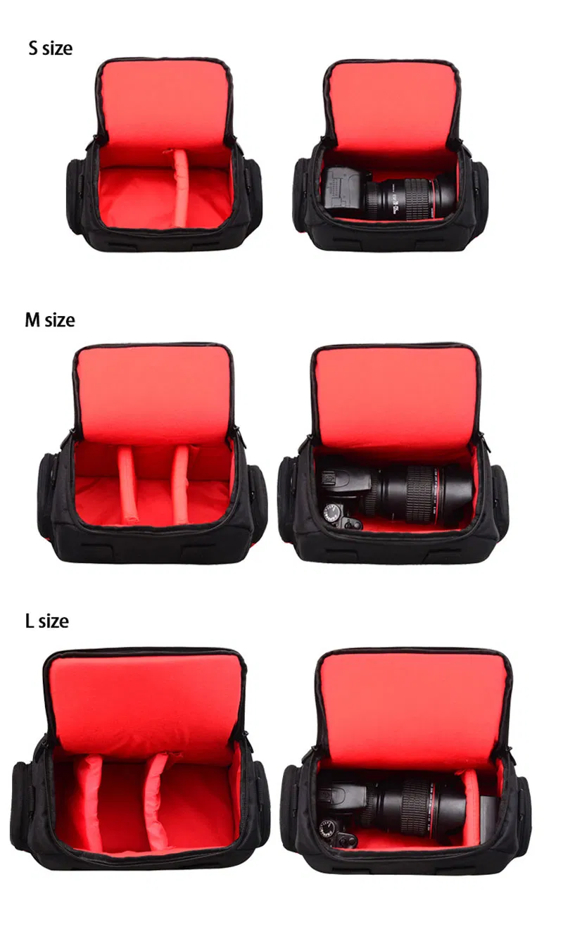 Funda de Cámara Personalizada DSLR Impermeable Portátil Bolsa de Hombro para Equipos de Fotografía y Grabación de Video