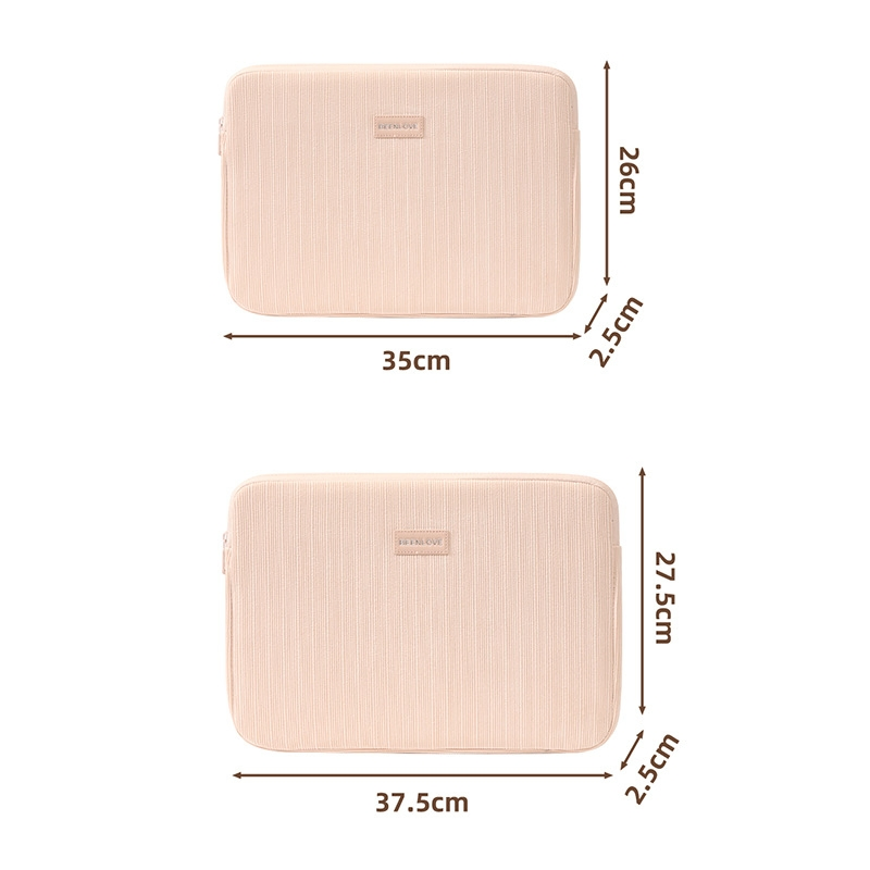 14'' 15.6'' Funda de Laptop de Corduroy a Prueba de Choques Bolsa Protectora Suave y Portátil para Tableta y Notebook