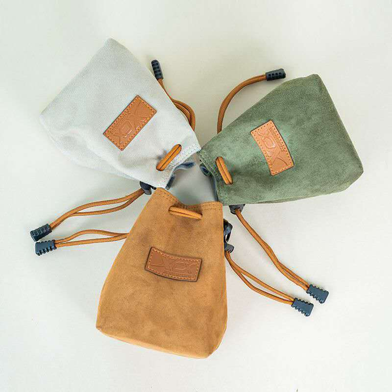 Bolsa de Pouch para Lentes de Cámara Portátil Funda de Terciopelo con Cierre de Cuerda Bolsa de Almacenamiento Protectora