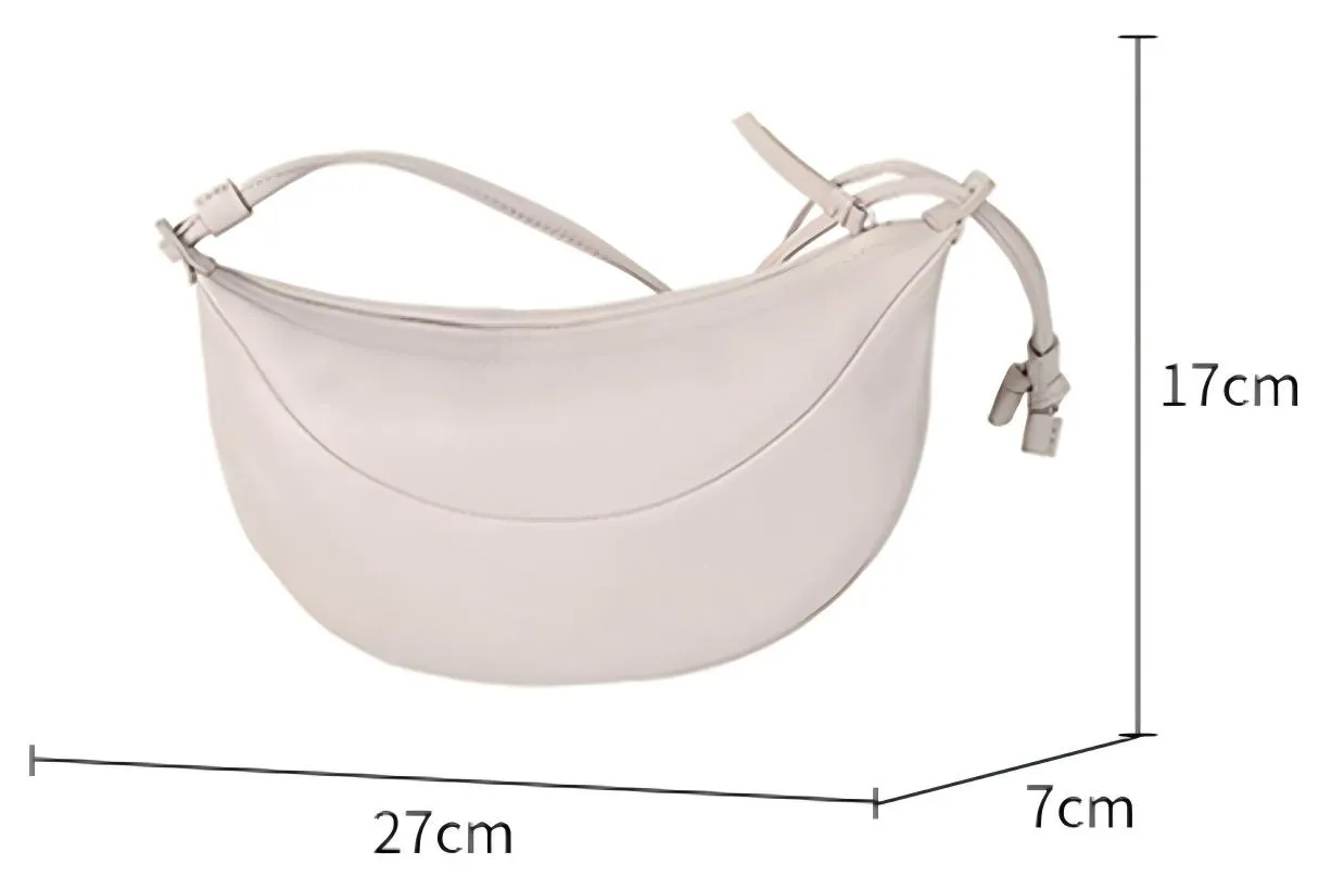 Bolso baguette de cuero de vaca francés chic para mujeres elegantes