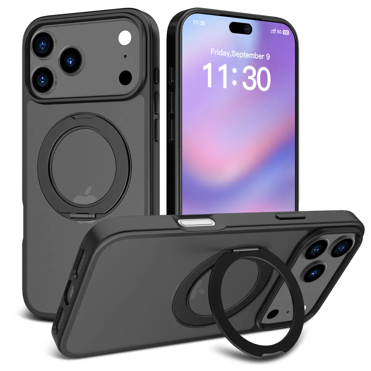 Funda Magnética Inalámbrica de Carga 360 Rotativa Magsafe a Prueba de Golpes para iPhone 17 PRO/17PRO Max