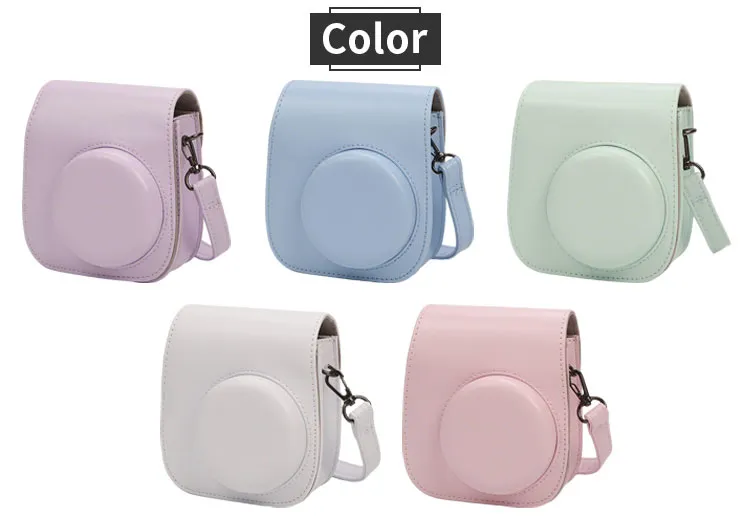 2026 Bolsa de cámara instantánea Nuevas llegadas Color sólido Mini12 Bolsas de almacenamiento dedicadas para cámaras para exteriores