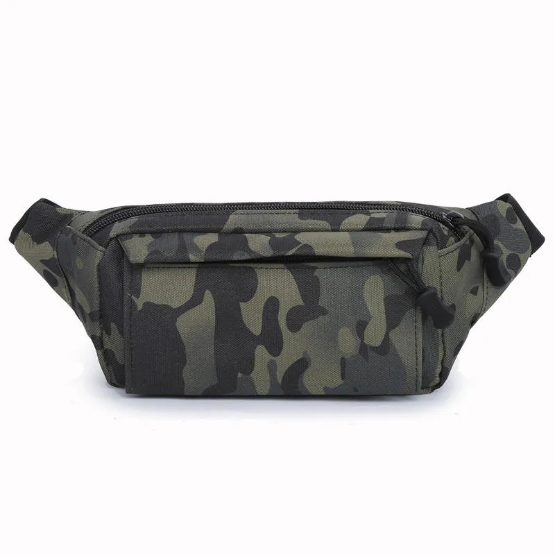 Cinturón de running casual para exteriores, bolso de cintura unisex, pouch multifuncional para teléfono cruzado, riñonera de nylon personalizable