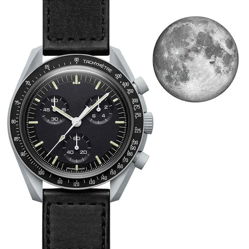 Reloj mecánico de fase lunar de edición limitada para hombres Super Clone