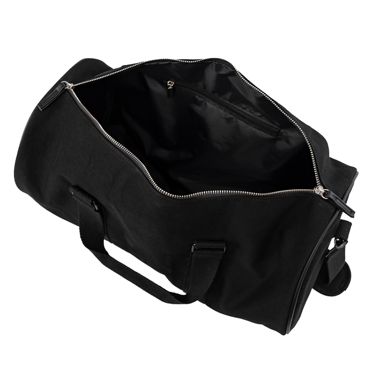 Bolsa de viaje de lona de gimnasio de cilindro de barril unisex de alta calidad y duradera, bolsa de fin de semana para mujeres