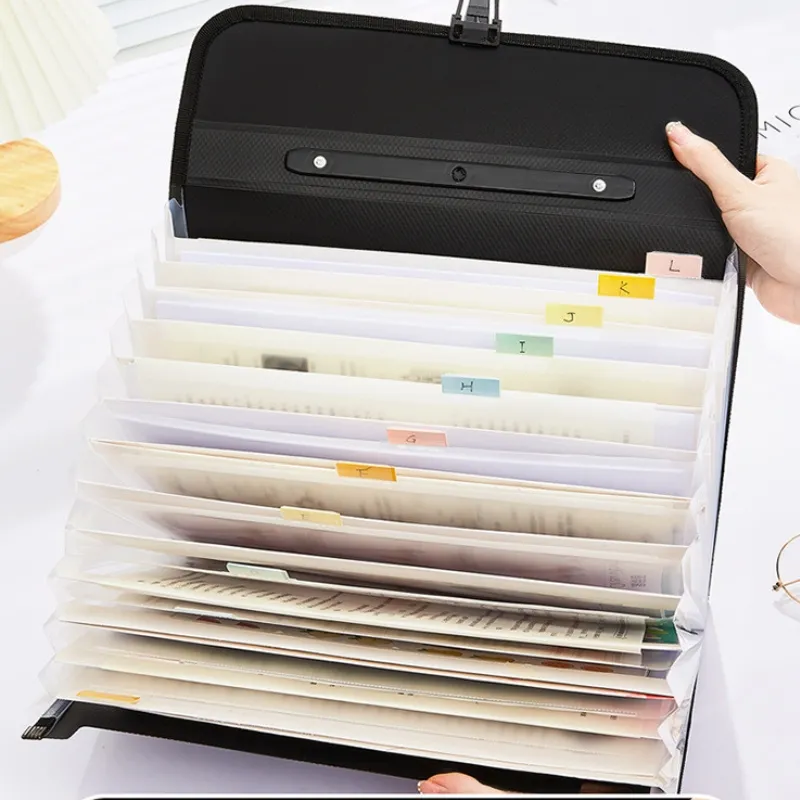 Carpeta Acordeón de Precio Económico 13 Bolsillos Organizador de Archivos Expansibles con Asa