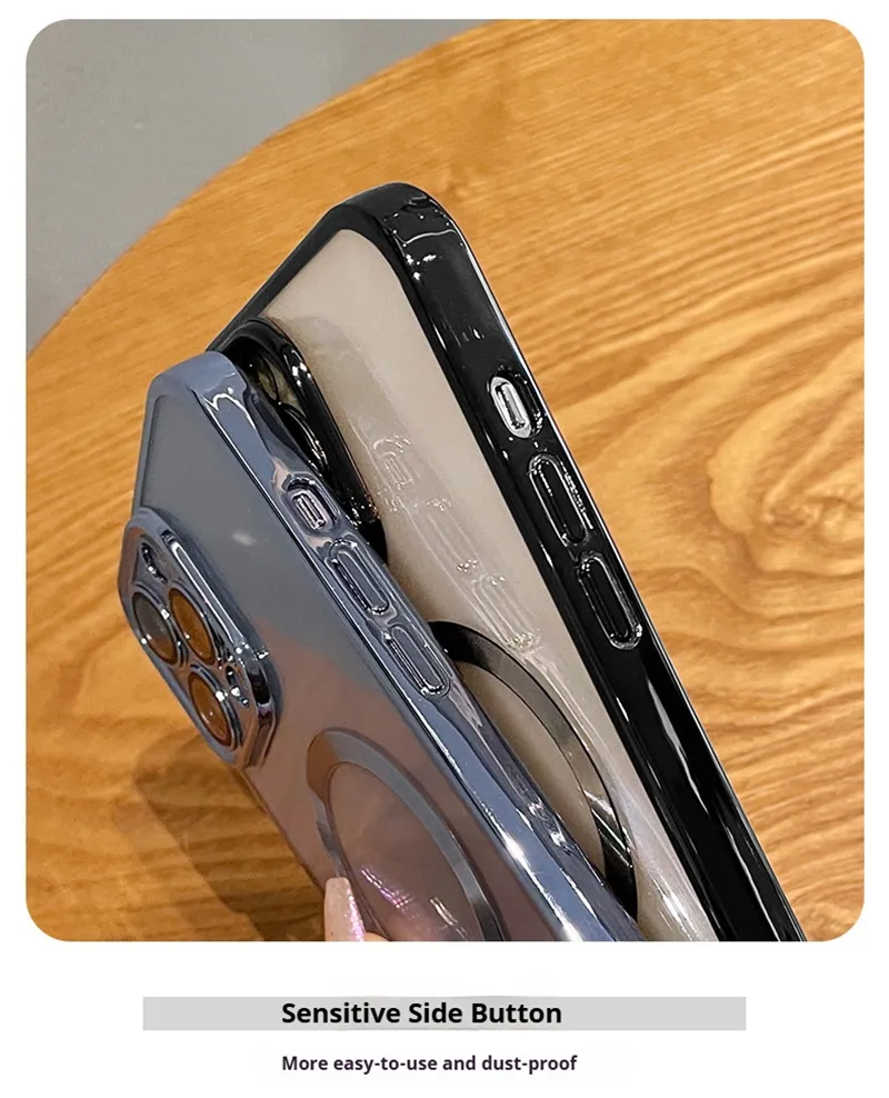 Funda de teléfono móvil suave a prueba de golpes para IP 16 PRO Max, funda transparente para celulares