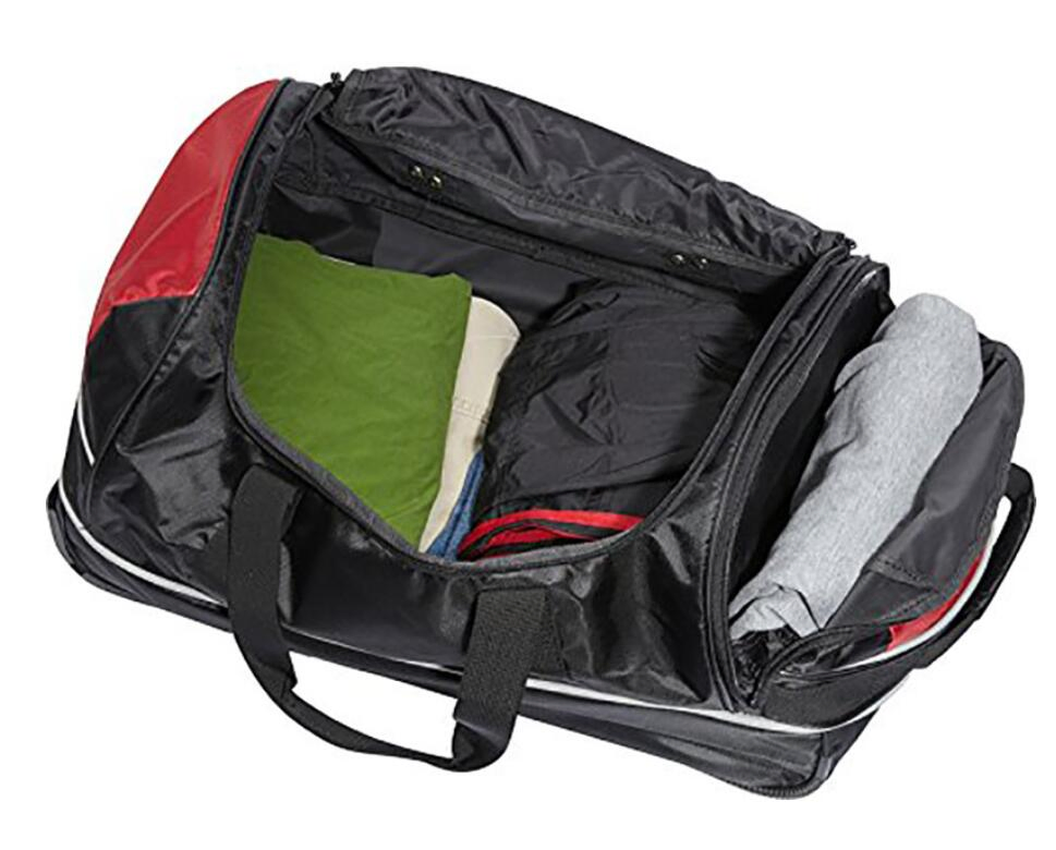Bolsa de mano personalizada extra grande para llevar en la noche, impermeable, de lona, con tres pliegues, bolsa de viaje tipo trolley para deporte, gimnasio y fin de semana