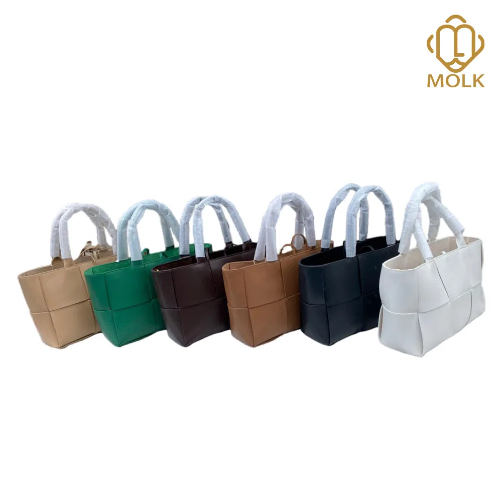 Bolso de hombro de cuero de alta gama, bolso de lujo personalizado para mujeres, bolsa tote