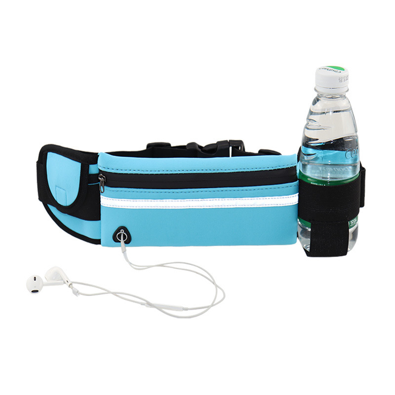 Cinturón de correr impermeable de neopreno barato con soporte para botella plegable