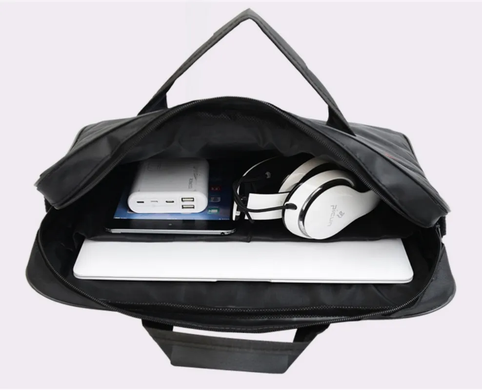 Maletín de tela Oxford Organizador de documentos para computadora Bolsa de mano para oficina o escuela para llevar laptop