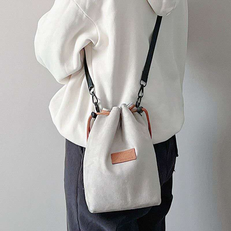 Bolsa de Pouch para Lentes de Cámara Portátil Funda de Terciopelo con Cierre de Cuerda Bolsa de Almacenamiento Protectora
