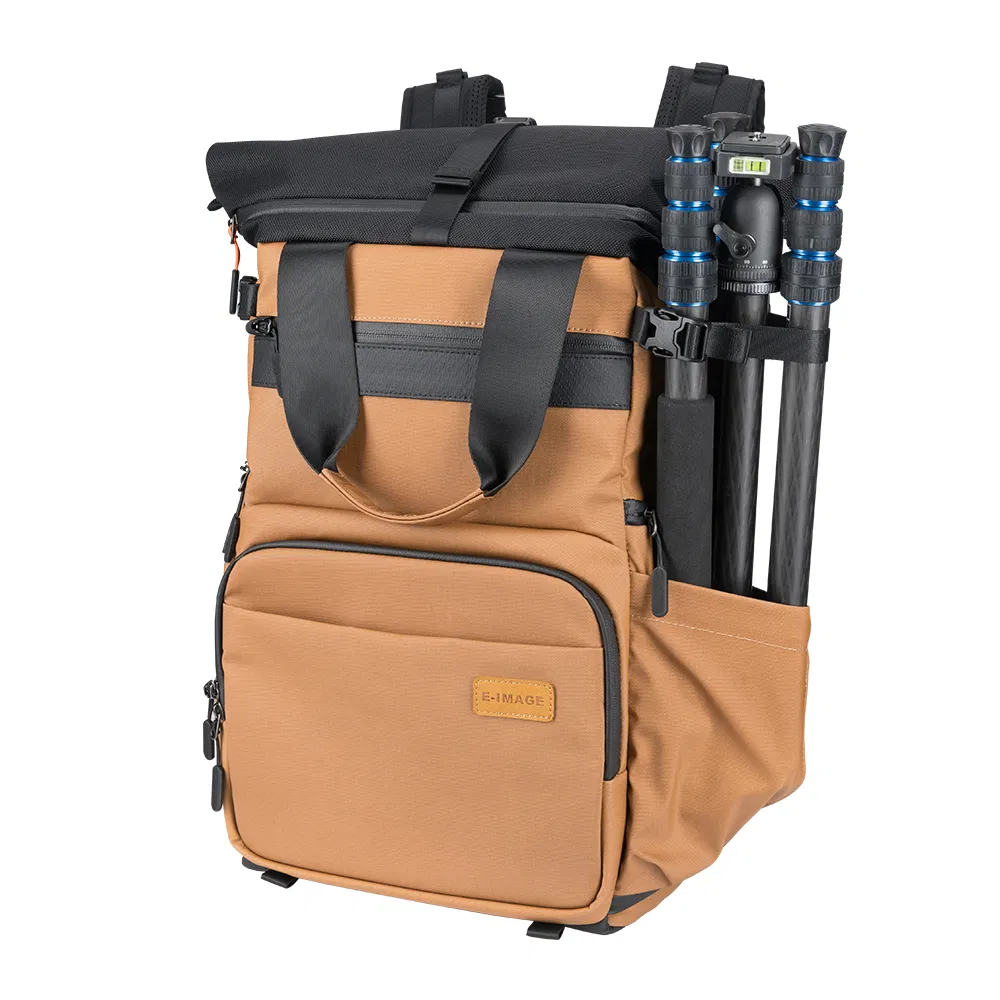 Mochila para cámara de fotografía E-Image para exteriores con cubierta impermeable para lluvia (Explorar 20Y)