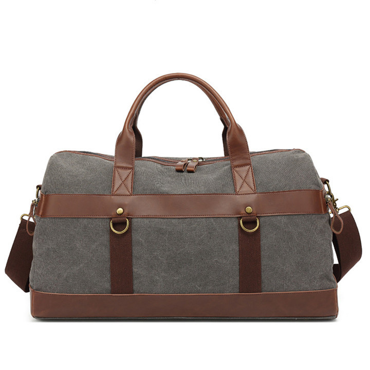 Bolsa de viaje impermeable plegable de lona encerada para hombre, bolsa de deporte, bolsa de fin de semana, equipaje, bolsa de gimnasio, bolsa de deporte vintage, carrito de viaje