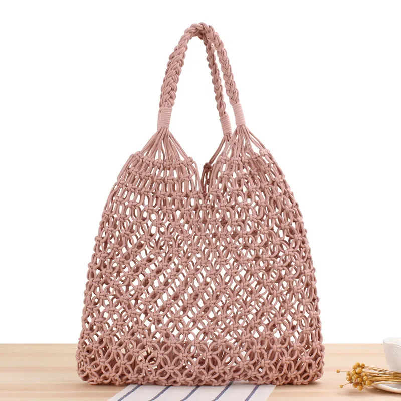 Bolsa de rafia al por mayor, bolsa de playa de alta calidad, bolsa de playa de verano, bolsos de rafia de paja para mujeres