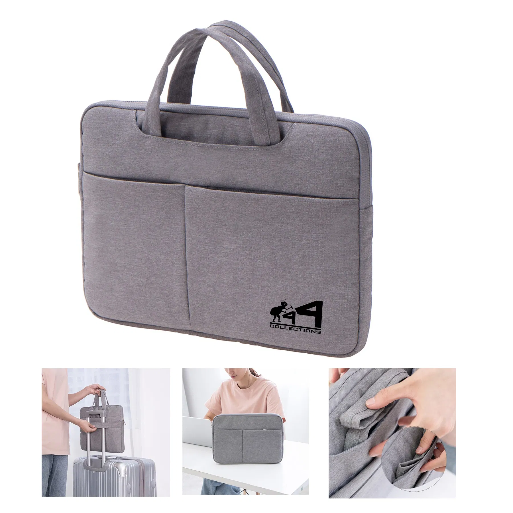 Maletín para portátil impermeable 15.6 pulgadas bolsa universal de negocios funda de lujo para portátil