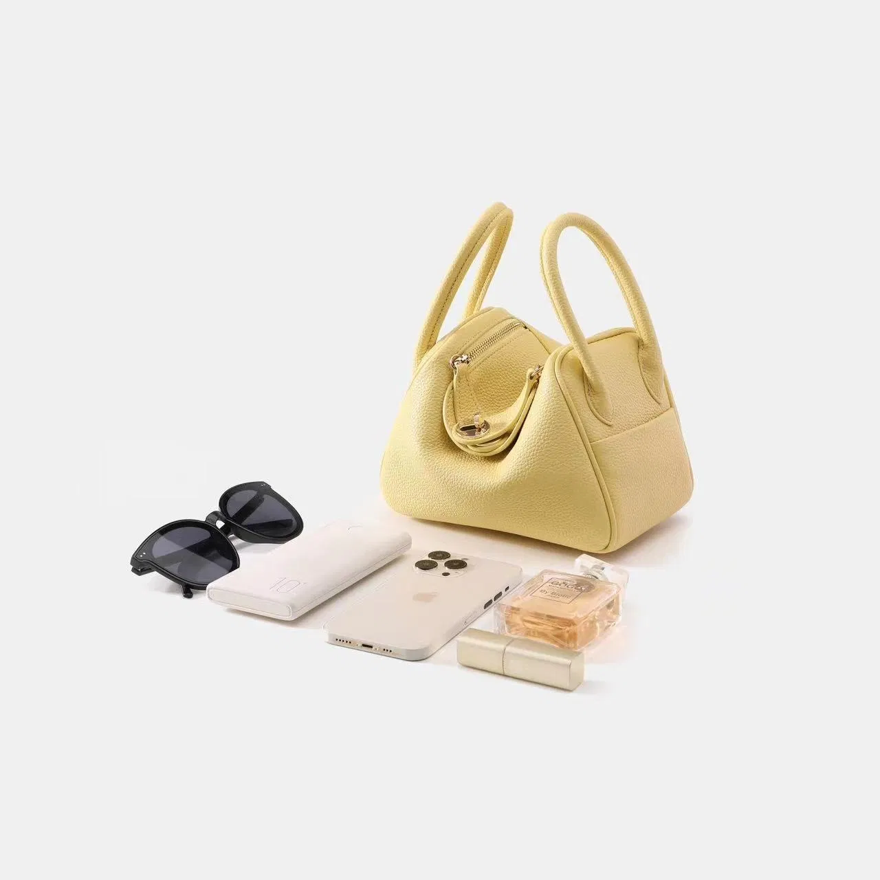 Bolso grande de doctor Senior Sense, bolso Lindy, bolso de grano de lychee, bolso de mano para mujer, bolso de hombro, bolso tipo almohada, bolso de mujer