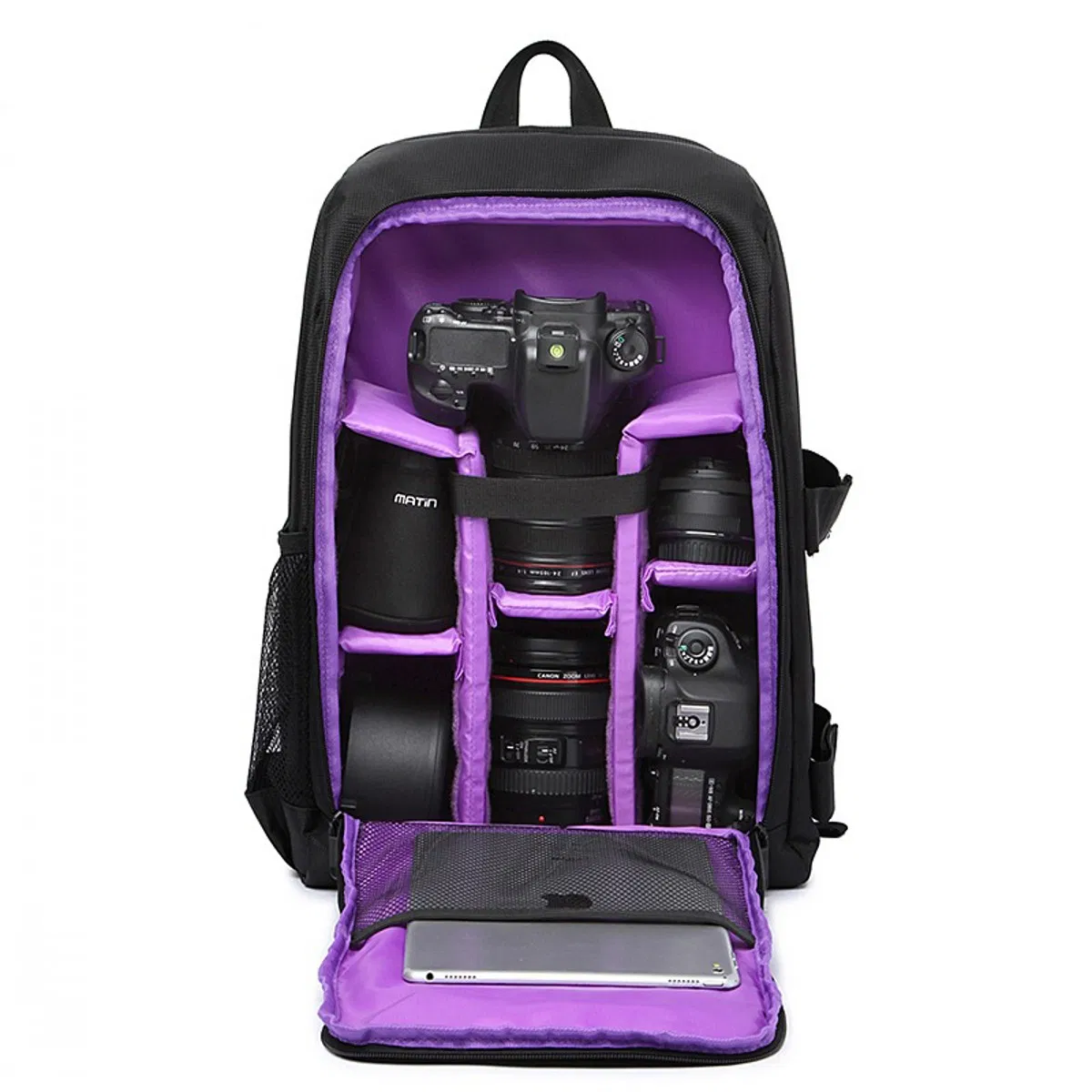 Bolsa de cámara digital impermeable multifuncional y desmontable para exteriores de RPET personalizada