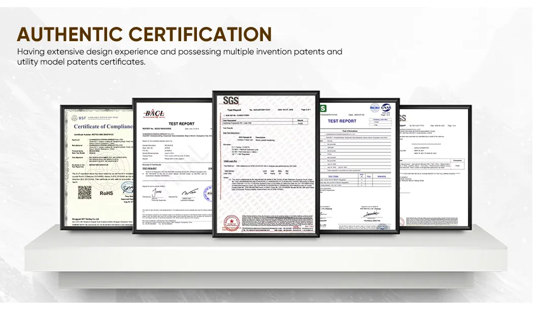 Certificados de control de calidad