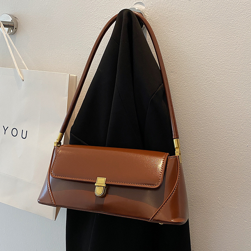 Bolso pequeño cuadrado francés de moda para mujer, nuevo bolso de moda de alta calidad, textura, bolso de hombro único, bolso baguette