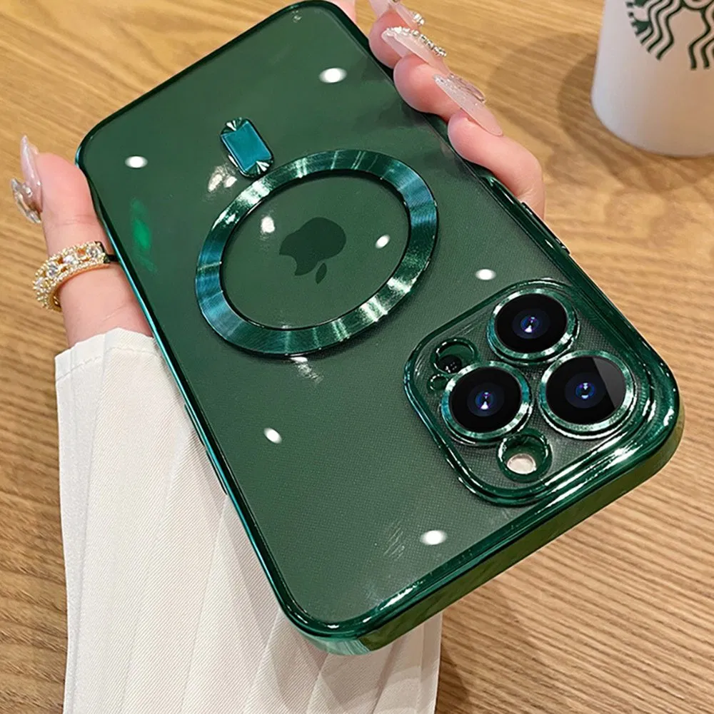 Funda de teléfono móvil suave a prueba de golpes para IP 16 PRO Max, funda transparente para celulares
