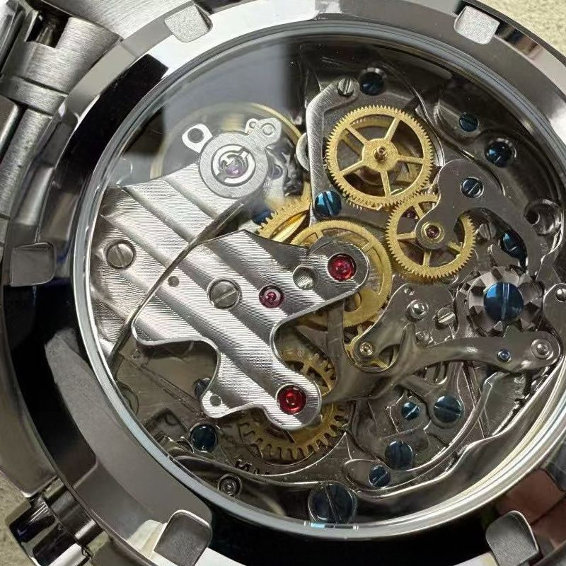 Reloj Profesional Super Serie de Acero Lunar con Luminiscencia y Cronometraje Impermeable 42mm Caja de Acero Inoxidable