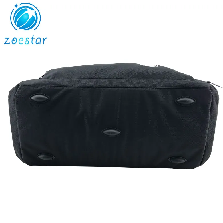 Bolsa de deporte personalizada para hombres grandes de fin de semana negro, viaje y gimnasio con logo
