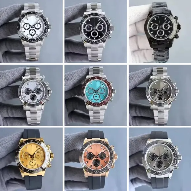 Omg Reloj de Lujo Multifuncional con Luz Nocturna Movimiento Suizo de la Fábrica Lunar Dial
