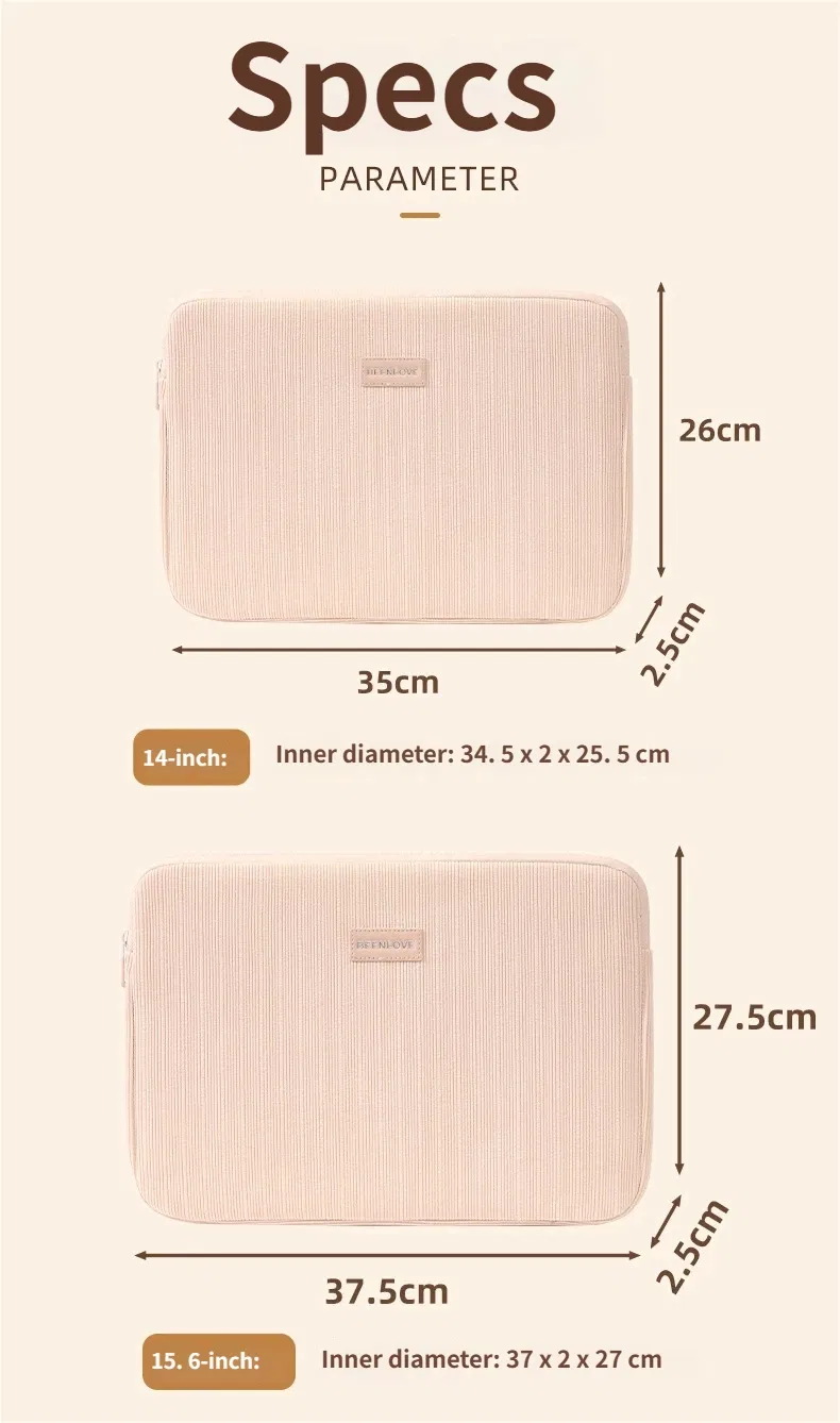 Detalle de funda para portátil
