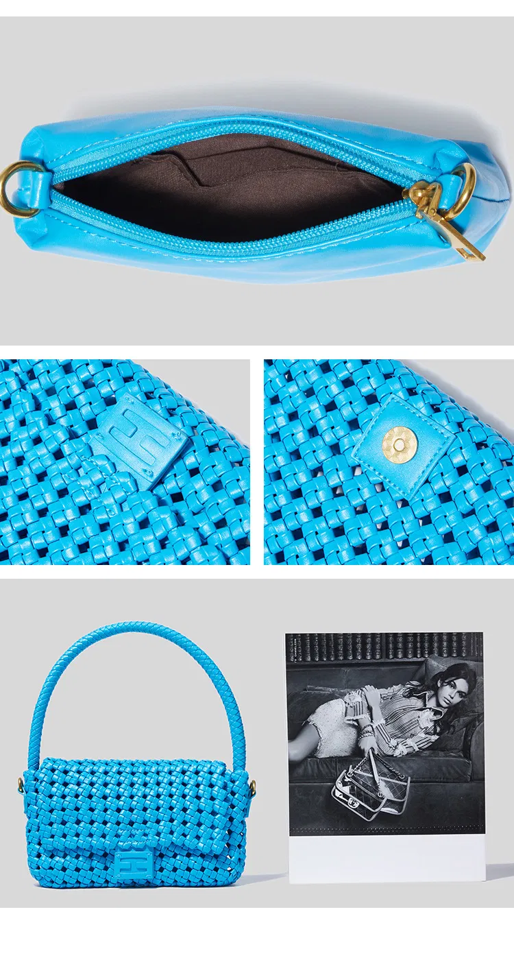 Diseño lateral del bolso de mujer