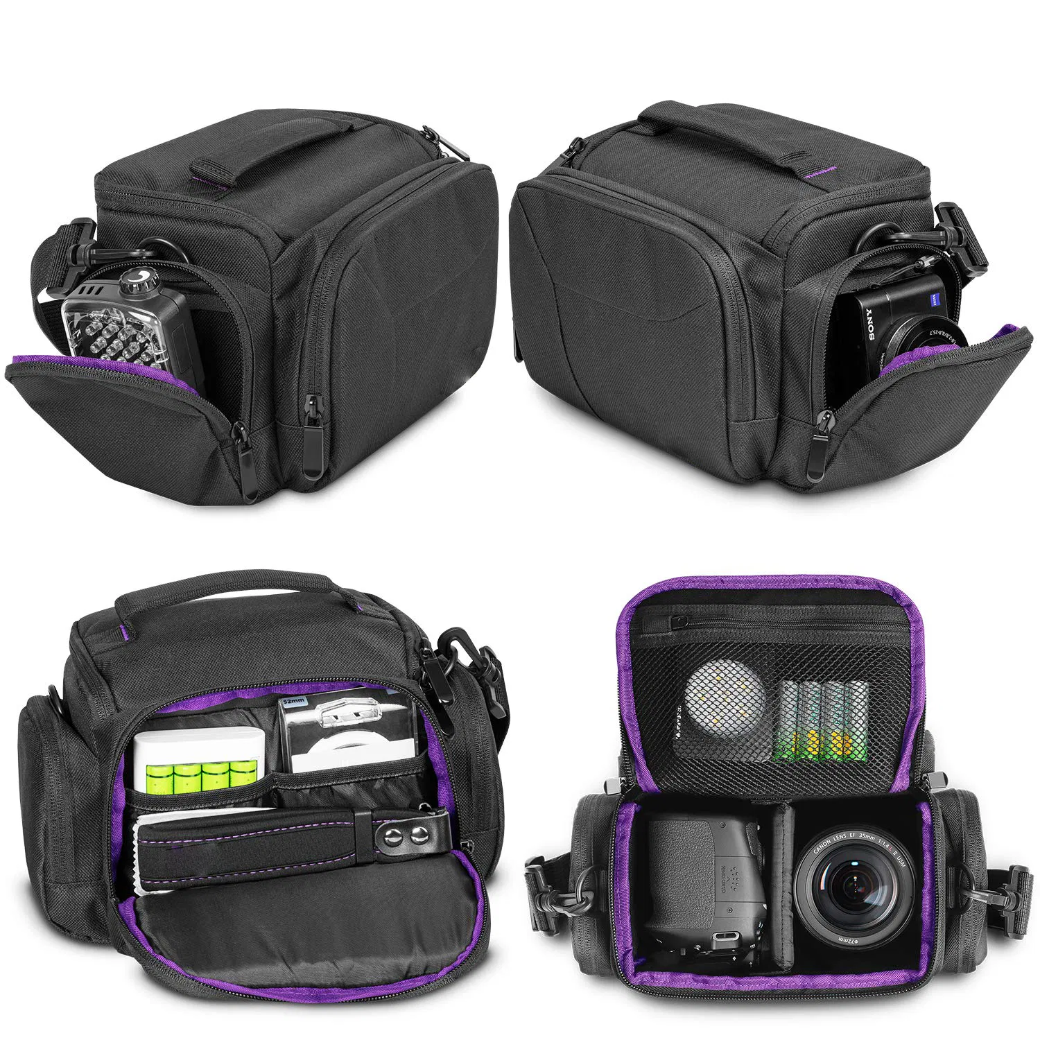 Bolsa de cámara personalizada, portátil, conveniente, impermeable, duradera, ligera y espaciosa