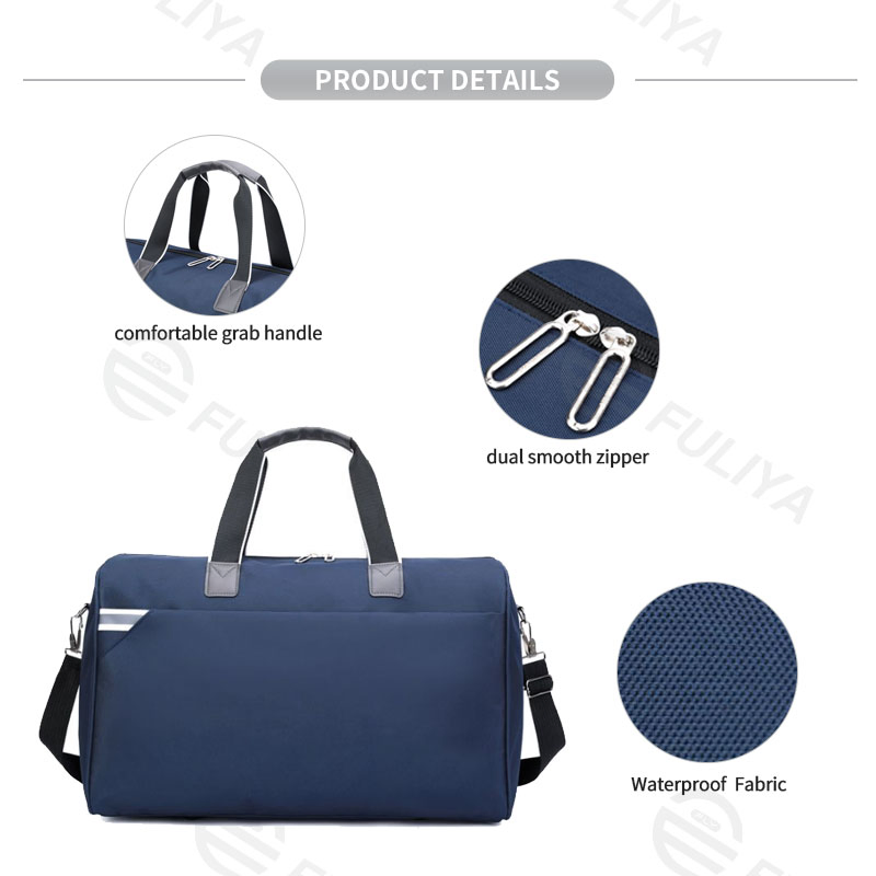 Bolsa de gimnasio duffel personalizada Fuliya para fitness, gran capacidad, impermeable, bolsa de viaje para hombres y mujeres, fin de semana