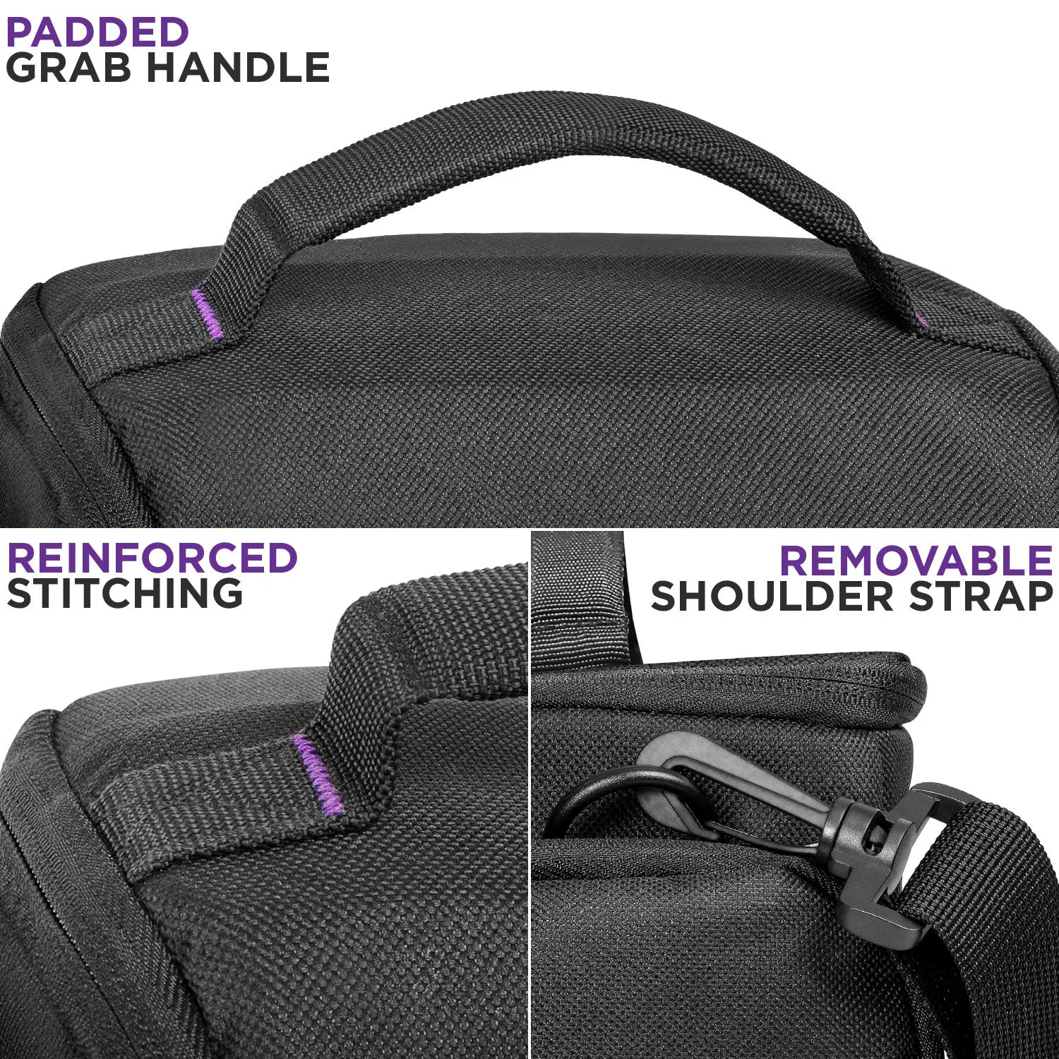Bolsa de cámara personalizada, portátil, conveniente, impermeable, duradera, ligera y espaciosa