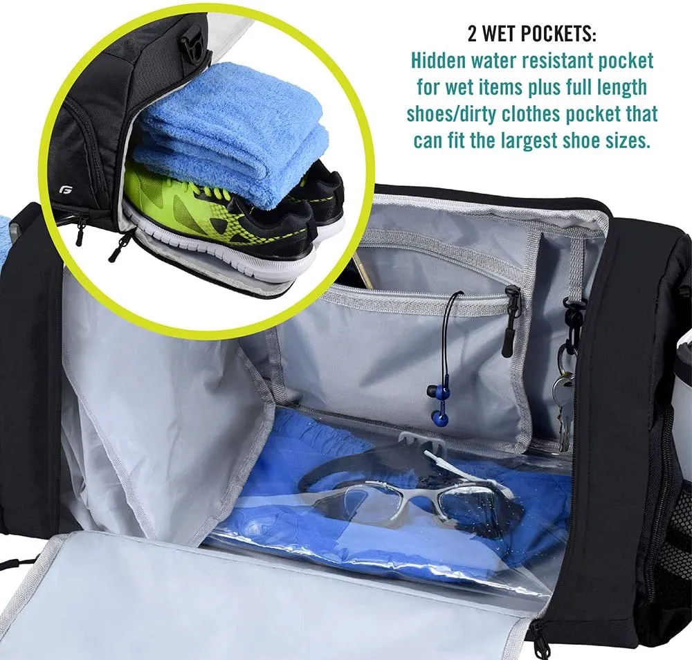 Bolsa de viaje de fin de semana de baile, resistente al agua, de gran capacidad y duradera