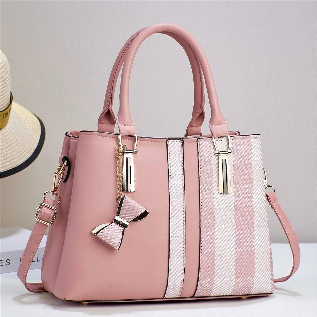 Bolso de cubo para mujeres con gran capacidad y lazo de cuadros
