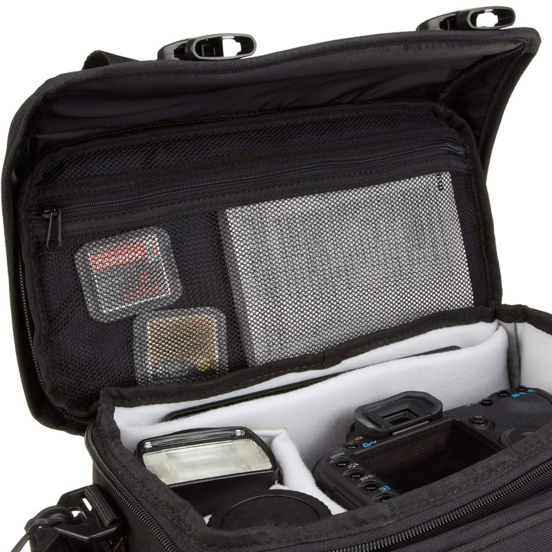 Fuliya Funda para Cámara DSLR Sin Espejo para Fotografía al Aire Libre, Bandolera Cruzada, Mochila para Cámara tipo Sling