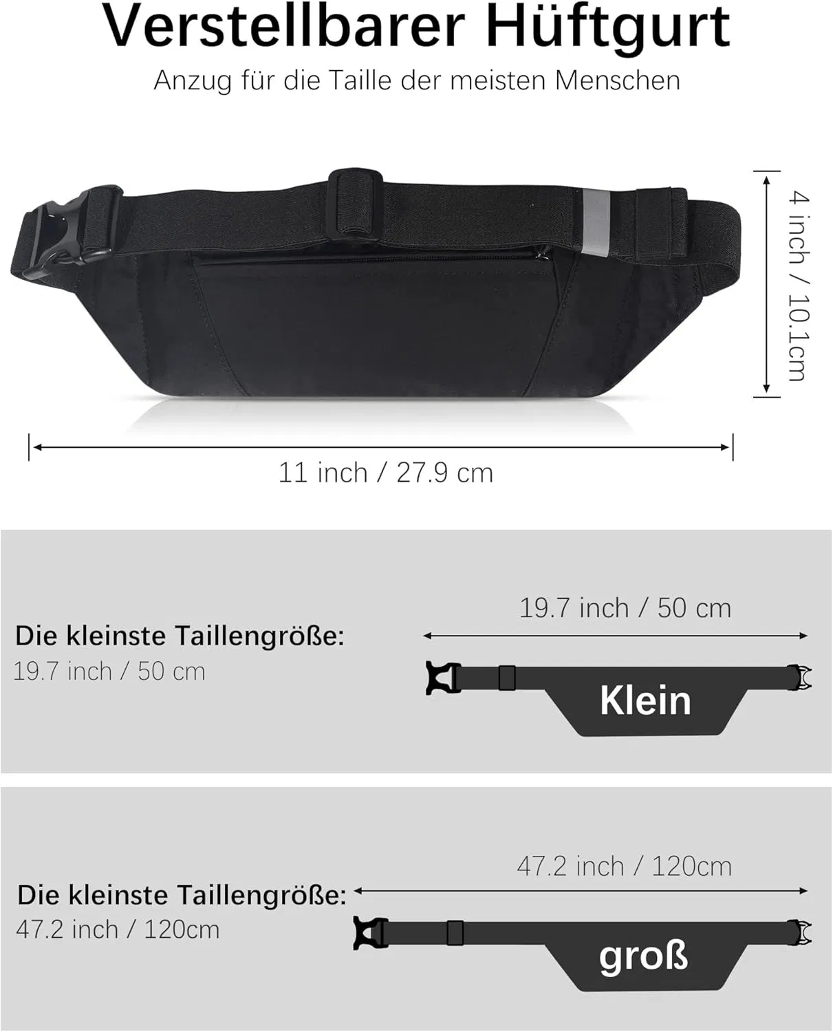 Bolso de Cintura OEM Mochila Fanny 4 Bolsillos para Correr Senderismo Viajar Caminar