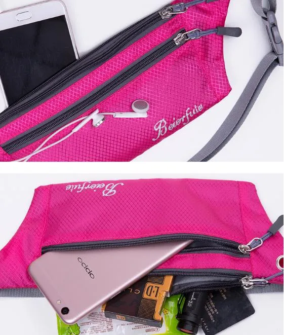 Pequeño bolso de cintura con cierre de cremallera, precio económico, impermeable, para deportes, para mujeres y hombres