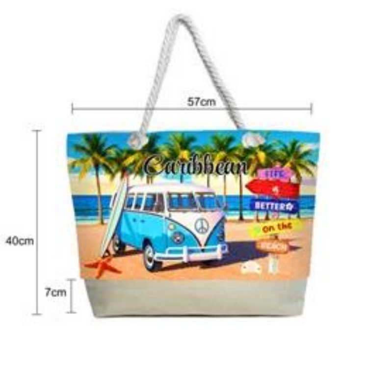 Bolsa de playa personalizada con logo, souvenir turístico, bolsa de mano de tortuga, Cancún, Cozumel, México
