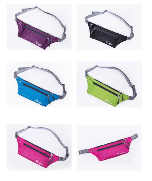 Pequeño bolso de cintura con cierre de cremallera, precio económico, impermeable, para deportes, para mujeres y hombres