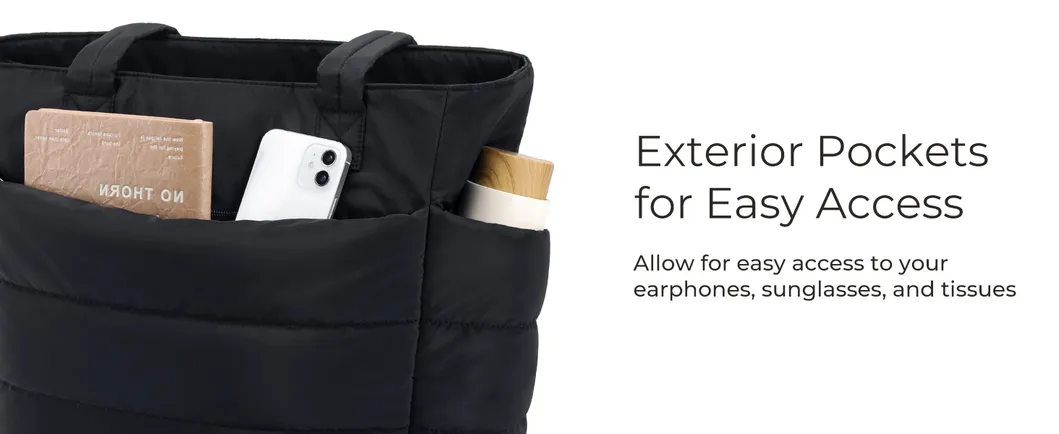 Bolso Tote Bagsmart para Mujeres, Bolso Tote Ligero con Compartimentos, Bolso de Hombro Acolchado para Viajes, Trabajo