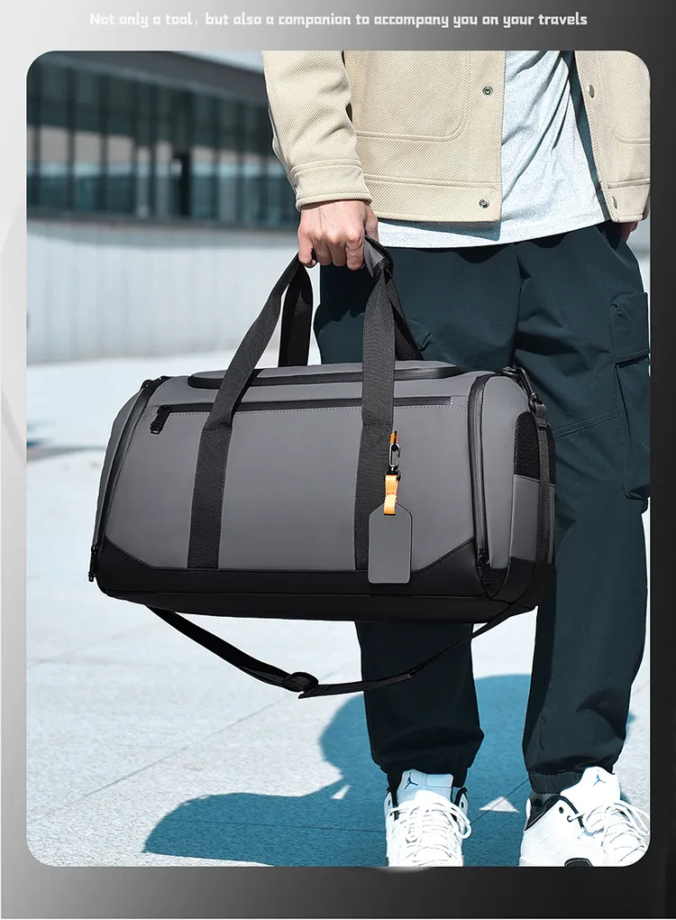 Gran 30L Bolsa de Viaje Duffel Impermeable para Fin de Semana Equipaje de Mano con Correa de Hombro Desmontable