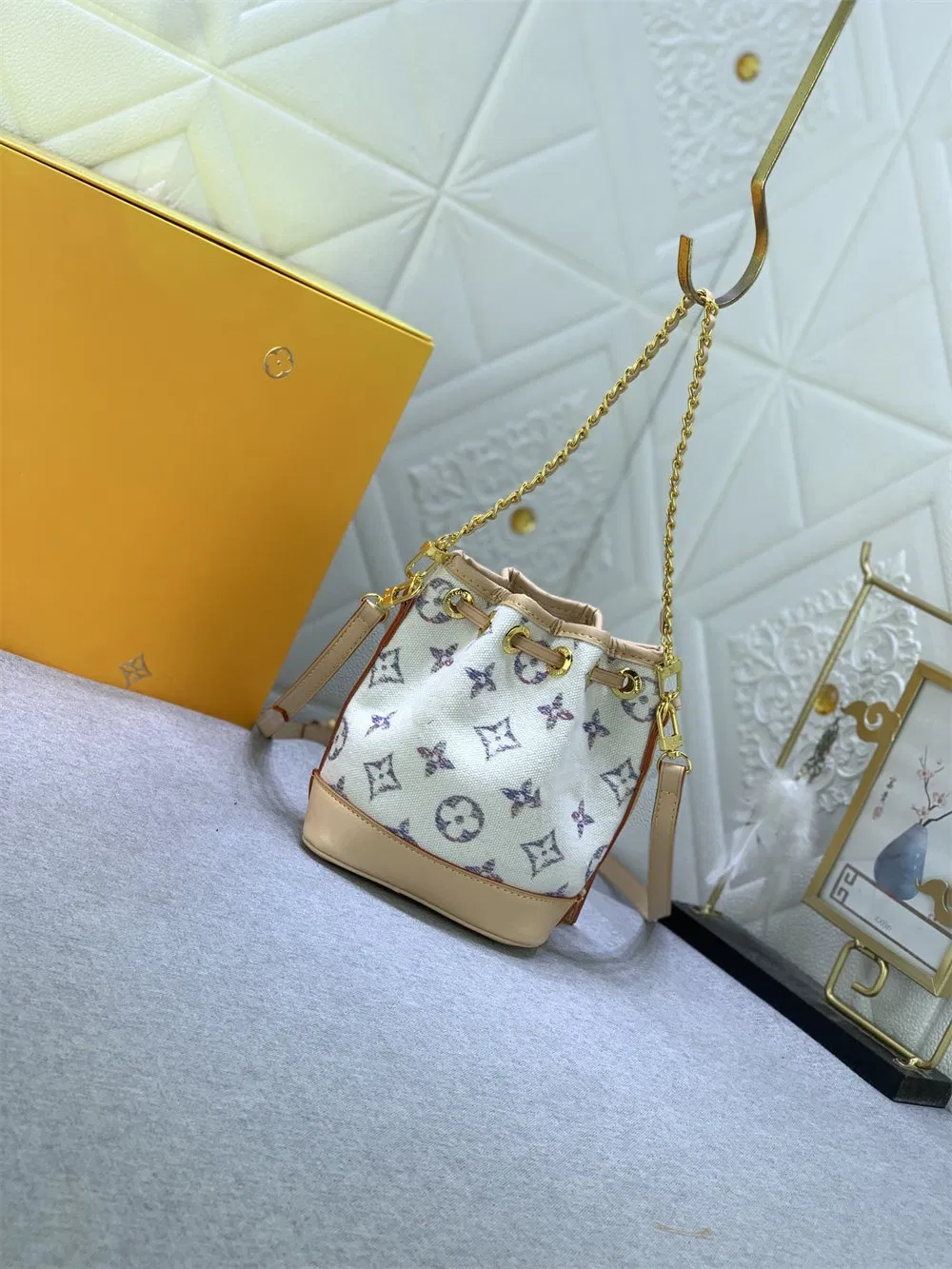 2024 Nueva Moda Femenina Clásica Mini Bolsa de Cubo Bolsa de Hombro Bolsa Cruzada