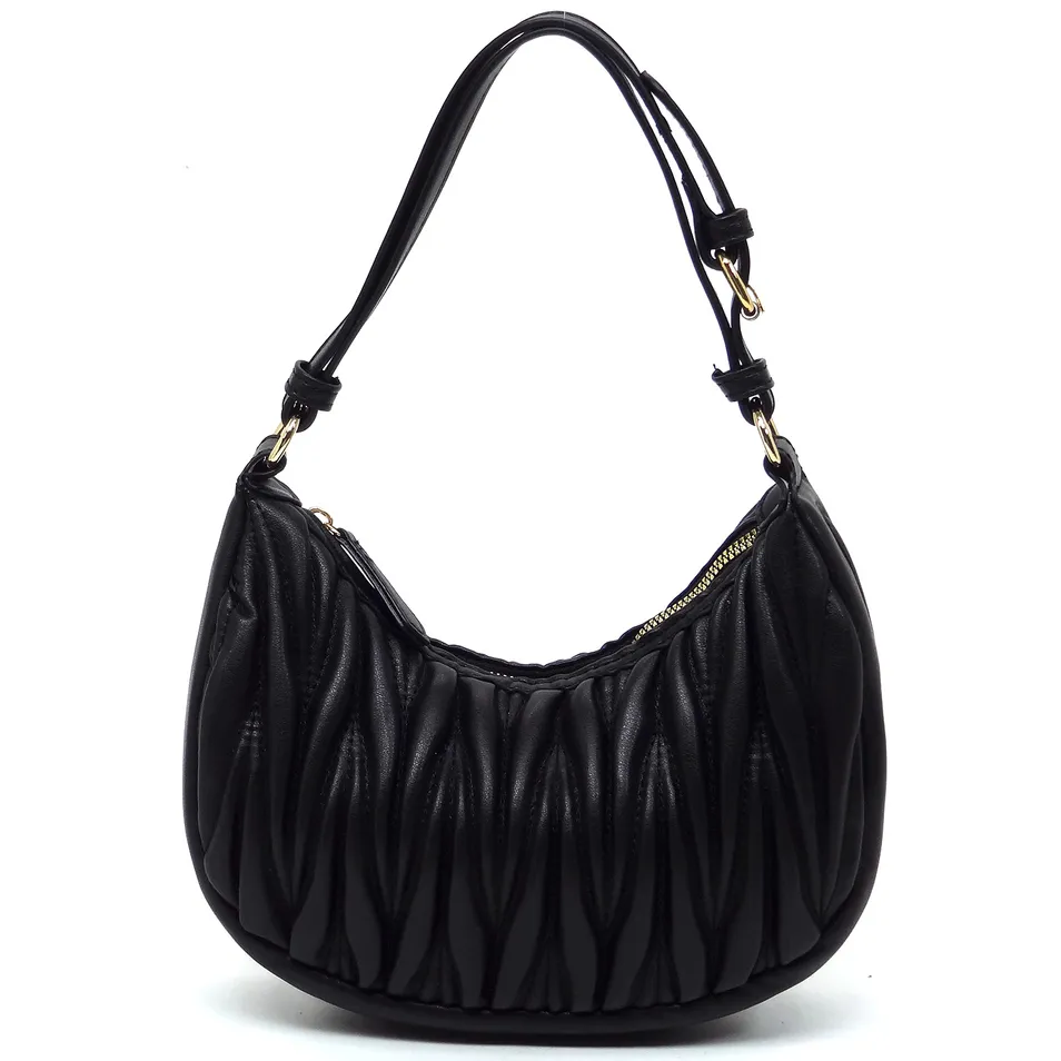 Bolso de Hombro Chevron Acolchado de Moda en Diseño Elegante de Hobo